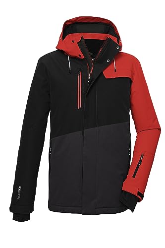 killtec Herren Skijacke/Funktionsjacke mit abzippbarer Kapuze und Schneefang KSW 77 MN SKI JCKT, dunkelorange, 4XL, 39743-000 von Killtec