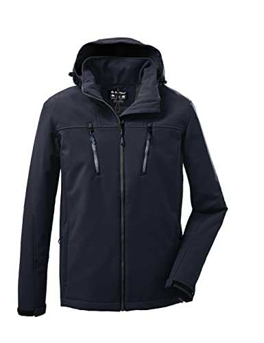 killtec Herren Softshelljacke/Outdoorjacke mit abzippbarer Kapuze KOW 163 MN SFTSHLL JCKT, dunkelnavy, S, 37711-000 von Killtec