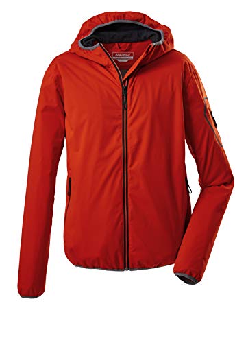 Killtec Herren Softshelljacke/Übergangsjacke mit Kapuze, packbar Trin MN SOFTSHELL JCKT, dunkelorange, S, 36870-000 von Killtec