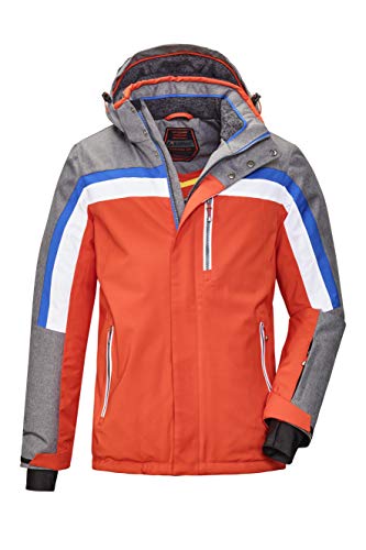 Killtec Herren Tirano MN Ski Jckt B Funktionsjacke Mit Abzippbarer Kapuze Und Schneefang, Orange, S von Killtec