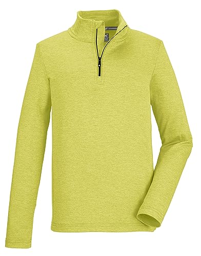 killtec Jungen Funktionsshirt mit Stehkragen und Reißverschluss KSW 185 BYS LS SHRT, Lime, 176, 40868-000 von Killtec