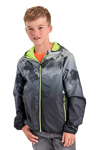 Killtec Jungen Lyse Bys Jckt Funktionsjacke Regenjacke mit Kapuze packbar, Schwarz, 152 EU von Killtec