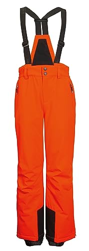 killtec Jungen Skihose/Funktionshose mit Latz, Kantenschutz und Schneefang KSW 148 BYS SKI PNTS, neon reinorange, 164, 41184-000 von Killtec