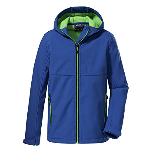 killtec Jungen Softshell Jacke mit Kapuze KOW 202 BYS SFTSHLL JCKT, blau, 116, 38568-000 von Killtec