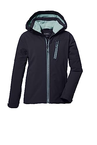 killtec Mädchen Funktionsjacke mit Kapuze/Winterjacke ist wasserdicht KOW 169 GRLS JCKT, schwarz blau, 140, 40926-000 von Killtec