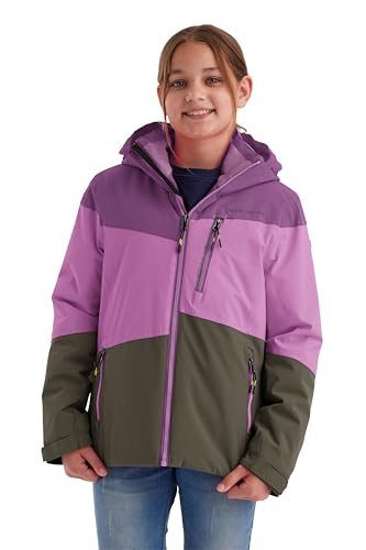 killtec Mädchen Funktionsjacke mit Kapuze und Schneefang/Outdoorjacke ist wasserdicht KOW 170 GRLS JCKT, dunkelorchidee, 140, 40927-000 von Killtec