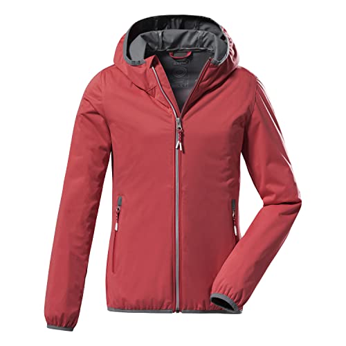 killtec Mädchen Lightweight Jacke, Leichte Jacke mit Stehkragen, packbar KOS 164 GRLS JCKT, koralle, 152, 38362-000 von Killtec