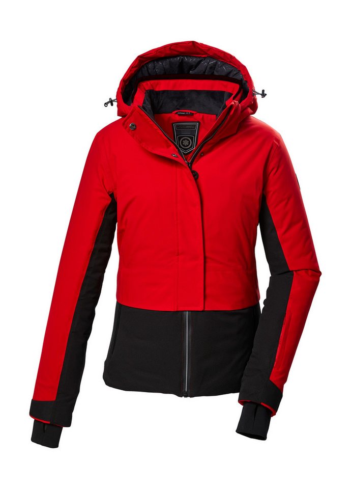 Killtec Skijacke KSW 105 WMN SKI JCKT Trendige Damen Skijacke, wasserdicht, atmungsaktiv, abnehmbare Kapuze von Killtec