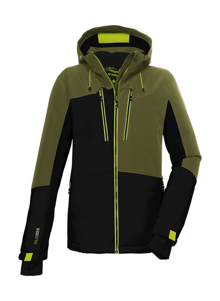 Killtec Skijacke KSW 69 MN SKI JCKT Wasserdichte Funktionsjacke mit abnehmbarer Kapuze und Schneefang von Killtec