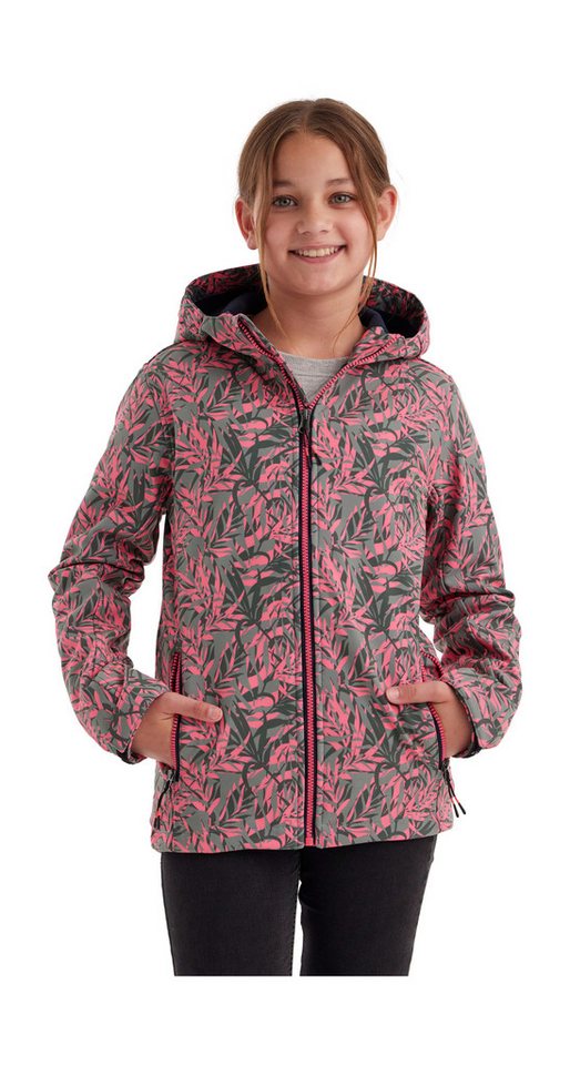 Killtec Softshelljacke Mädchen Softshelljacke Print Wasserdicht, windabweisend, atmungsaktiv, modischer Print, PFAS-frei von Killtec