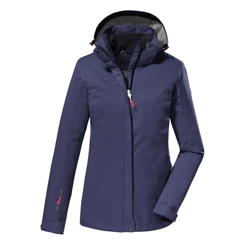 killtec Damen Funktionsjacke/Outdoorjacke mit abzippbarer Kapuze Kurzgröße KOS 133 KG WMN JCKT, denim, 22, 40826-000 von Killtec