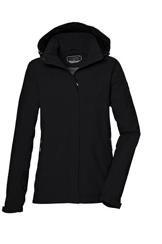killtec Damen Funktionsjacke/Outdoorjacke wasserdicht mit abnehmbare Kapuze KOS 51 WMN JCKT, schwarz, 38, 42805-000 von Killtec