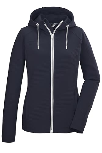 killtec Damen Powerstretchjacke mit Kapuze KOS 33 WMN FLX JCKT, nachtblau, 44, 42851-000 von Killtec