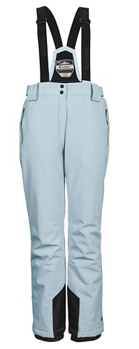 killtec Damen Skihose/Funktionshose mit abnehmbaren Trägern, Kantenschutz und Schneefang KSW 249 WMN SKI PNTS_ERIELLE, hell eisblau, 50, 43428-000 von Killtec