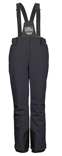 killtec Damen Skihose/Funktionshose mit abnehmbaren Trägern, Kantenschutz und Schneefang KSW 249 WMN SKI PNTS_ERIELLE, schwarz blau, 54, 43428-000 von Killtec