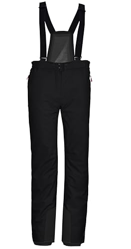 killtec Damen Skihose/Funktionshose mit abnehmbaren Trägern, Kantenschutz und Schneefang KSW 50 WMN SKI PNTS, schwarz, 40, 41986-000 von Killtec