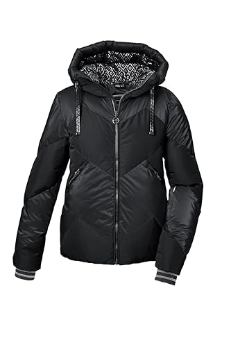 killtec Damen Skijacke/Funktionsjacke in Daunenoptik mit abzippbarem Schneefang KSW 100 WMN SKI QLTD JCKT, schwarz, 40, 42036-000 von Killtec