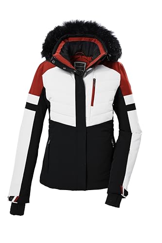 killtec Damen Skijacke/Funktionsjacke in Daunenoptik mit abzippbarer Kapuze und Schneefang KSW 101 WMN SKI QLTD JCKT, schwarz, 38, 42038-000 von Killtec