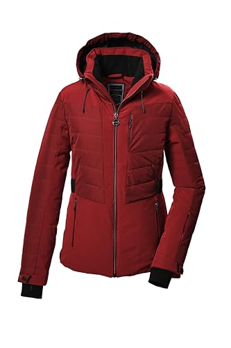 killtec Damen Skijacke/Funktionsjacke in Daunenoptik mit abzippbarer Kapuze und Schneefang KSW 309 WMN SKI QLTD JCKT, rot, 36, 42037-000 von Killtec