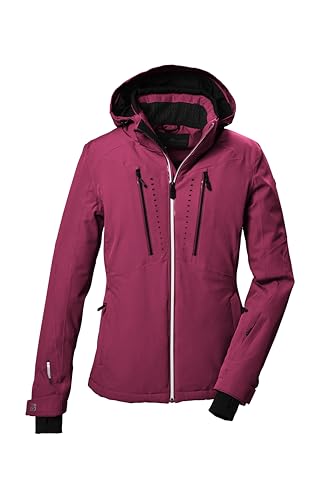 killtec Damen Skijacke/Funktionsjacke mit abzippbarer Kapuze, Schneefang und Unterarmventilation KSW 41 WMN SKI JCKT, rose, 36, 41974-000 von Killtec