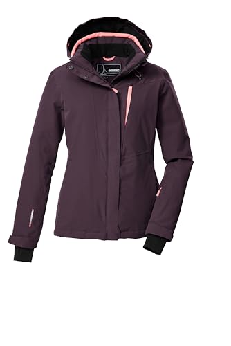 killtec Damen Skijacke/Funktionsjacke mit abzippbarer Kapuze und Schneefang KSW 25 WMN SKI JCKT, pflaume, 36, 43411-000 von Killtec