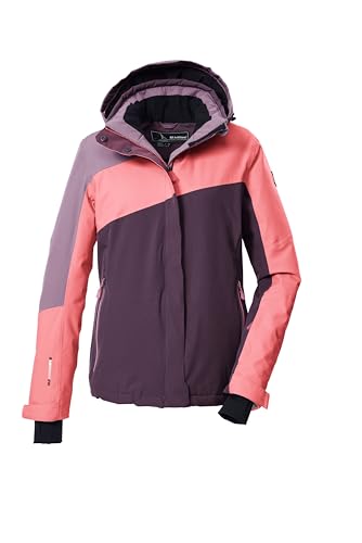 killtec Damen Skijacke/Funktionsjacke mit abzippbarer Kapuze und Schneefang KSW 26 WMN SKI JCKT, hellpink, 36, 43412-000 von Killtec