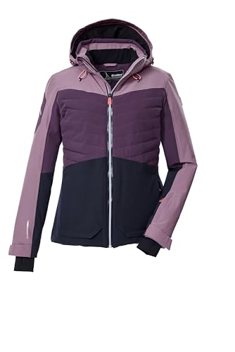 killtec Damen Skijacke/Funktionsjacke mit abzippbarer Kapuze und Schneefang KSW 30 WMN SKI JCKT, pflaume, 42, 43416-000 von Killtec