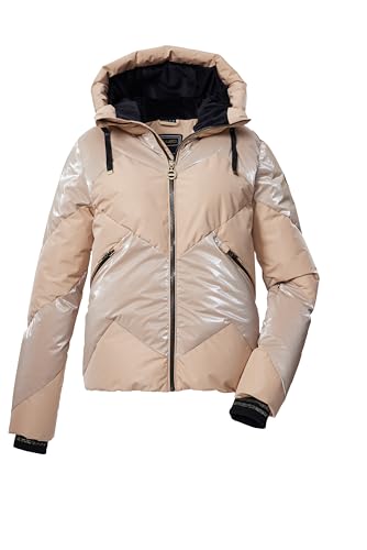 killtec Damen Steppjacke/Skijacke/Funktionsjacke in Daunenoptik mit Kapuze und abzippbarem Schneefang KSW 113 WMN SKI QLTD JCKT, nomad, 36, 43618-000 von Killtec