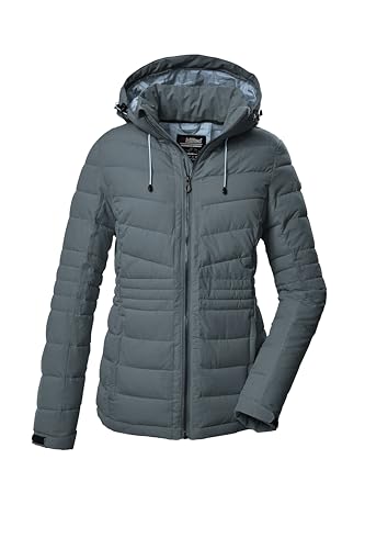 killtec Damen Steppjacke mit abzippbarer Kapuze/Funktionsjacke ist wasserabweisend KOW 10 WMN QLTD JCKT, blaugrau, 48, 41807-000 von Killtec