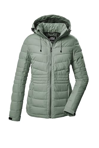 killtec Damen Steppjacke mit abzippbarer Kapuze/Funktionsjacke ist wasserabweisend KOW 10 WMN QLTD JCKT, hell stahlmint, 46, 41807-000 von Killtec