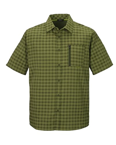 killtec Herren Funktionshemd/Hemd Kurzarm/Outdoorhemd KOS 44 MN WVN SHRT, Kiwi, 3XL, 42790-000 von Killtec
