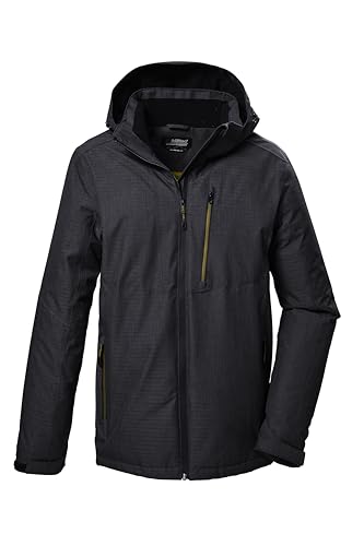killtec Herren Funktionsjacke/Outdoorjacke mit abzippbarer Kapuze KOW 7 MN JCKT, dunkelanthra, S, 41845-000 von Killtec