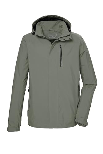 killtec Herren Funktionsjacke/Outdoorjacke wasserdicht mit abnehmbare Kapuze KOS 52 MN JCKT, helloliv, L, 42815-000 von Killtec
