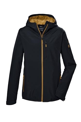 killtec Herren Funktionsjacke/leichte Regenjacke mit Kapuze, packbar KOS 110 MN JCKT, schwarz blau, 4XL, 42956-000 von Killtec