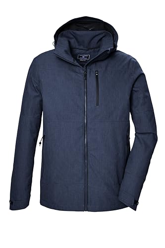 killtec Herren Funktionsjacke wasserdicht/Outdoorjacke mit abzippbarer Kapuze KOS 74 MN JCKT, dunkelblau, XL, 42869-000 von Killtec