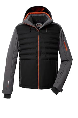 killtec Herren Hybridjacke/Steppjacke mit abzipbarer Kapuze und Schneefang KSW 72 MN SKI JCKT, schwarz, S, 43435-000 von Killtec
