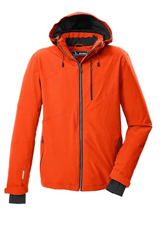 killtec Herren Outdoorjacke/Funktionsjacke mit abzipbarer Kapuze und Schneefang KSW 24 MN SKI JCKT, dunkelorange, 3XL, 43429-000 von Killtec