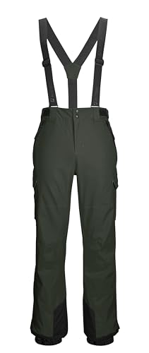 killtec Herren Skihose/Funktionshose mit abnehmbaren Trägern, Kantenschutz, Schneefang und Beinventilation KSW 83 MN SKI PNTS, dunkeloliv, XXL, 43444-000 von Killtec