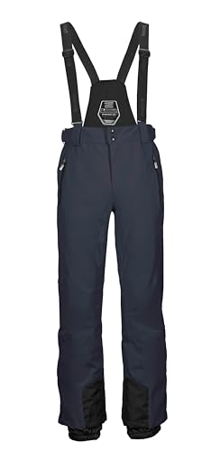 killtec Herren Skihose/Funktionshose mit abnehmbaren Trägern, Kantenschutz und Schneefang Enosh, Marine, S, 30920-000 von Killtec