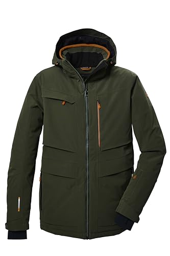 killtec Herren Skijacke/Funktionsjacke mit abzippbarer Kapuze und Schneefang KSW 43 MN SKI JCKT, dark moss, XL, 41976-000 von Killtec