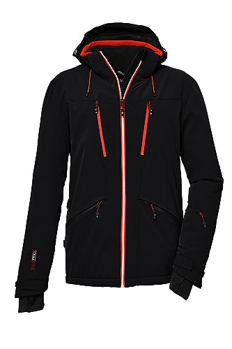 killtec Herren Skijacke/Funktionsjacke mit abzippbarer Kapuze und Schneefang KSW 74 MN SKI JCKT, schwarz, 4XL, 39738-000 von Killtec