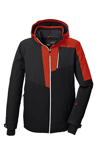 killtec Herren Skijacke/Funktionsjacke mit abzippbarer Kapuze und Schneefang KSW 76 MN SKI JCKT, dunkelorange, L, 41964-000 von Killtec