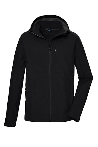 killtec Herren Softshelljacke/Outdoorjacke mit Kapuze KOS 103 MN SFTSHLL JCKT, schwarz, L, 42814-000 von Killtec