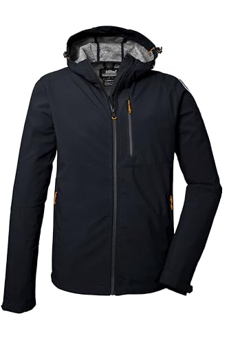 killtec Herren Softshelljacke/Outdoorjacke mit Kapuze KOS 259 MN SFTSHLL JCKT, schwarz blau, M, 41367-000 von Killtec