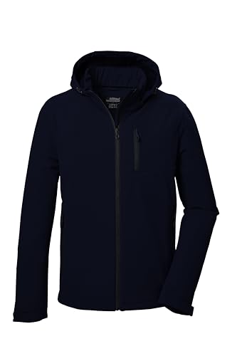 killtec Herren Softshelljacke/Outdoorjacke mit abzippbarer Kapuze KOW 92 MN SFTSHLL JCKT, dunkelnavy, 4XL, 41829-000 von Killtec