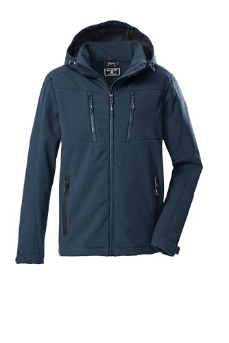 killtec Herren Softshelljacke mit abzippbarer Kapuze KOW 79 MN SFTSHLL JCKT, dunkelblau, L, 43323-000 von Killtec