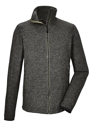 killtec Herren Kos 328 Mn Flx Jckt Strickfleecejacke Fleecejacke Mit Stehkragen, Grün/anthrazit, 4XL EU von Killtec