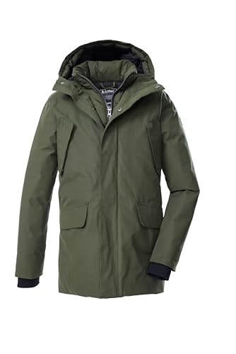 killtec Jungen Funktionsparka/Parka mit Kapuze in 2 in 1 Optik KOW 234 BYS PRK, dunkeloliv, 140, 43586-000 von Killtec