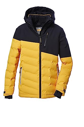 killtec Jungen Skijacke/Steppjacke mit Kapuze und Schneefang KSW 172 BYS SKI QLTD JCKT, dunkelgelb, 140, 39894-000 von Killtec