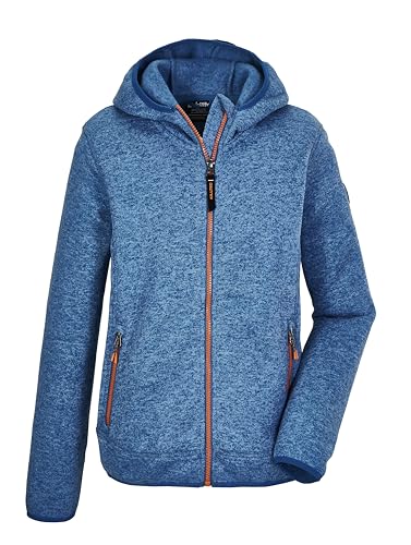 killtec Jungen Strickfleecejacke/Fleecejacke mit Kapuze KOS 354 BYS KNTFLC JCKT, dunkel ozean, 128, 41766-000 von Killtec